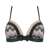 Marlies Dekkers Courage vert/print soutien-gorge sans armatures en dentelle