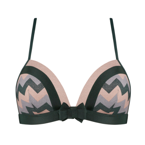 Marlies Dekkers Courage vert/print soutien-gorge sans armatures en dentelle