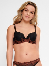 LingaDore Caviar Raisin noir/brun soutien-gorge rembourré