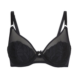 LingaDore Black Flower noir soutien-gorge rembourré