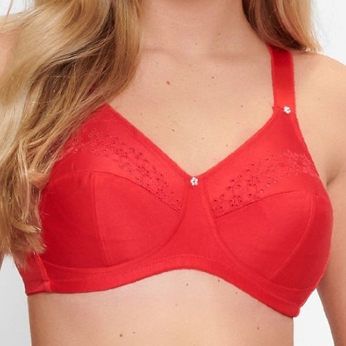 LingaDore Quotidien Lisette rouge soutien-gorge sans armatures en dentelle