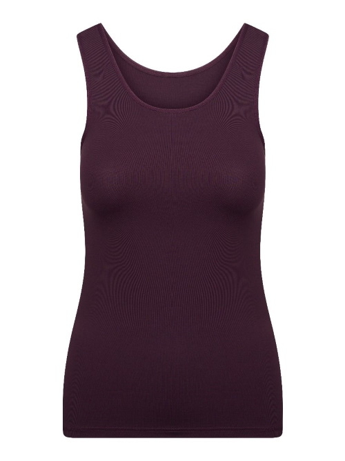 RJ Bodywear Pure Color aubergine chemise pour femmes