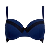 After Eden D-Cup & Up Marinte bleu/noir soutien-gorge rembourré