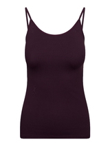 RJ Bodywear Pure Color aubergine top spaghetti