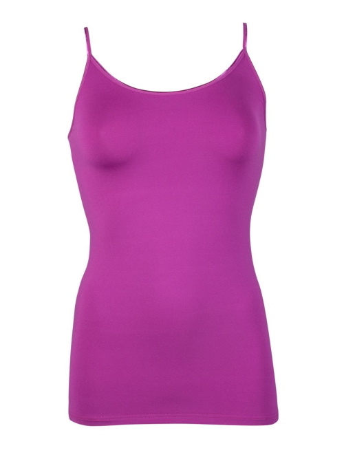 RJ Bodywear Pure Color cyclamen rose top spaghetti