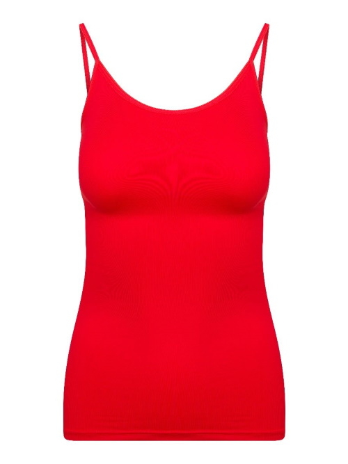RJ Bodywear Pure Color rouge top spaghetti