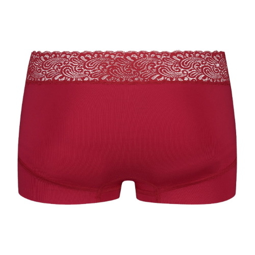 RJ Bodywear Pure Color Lace rouge foncé shortie