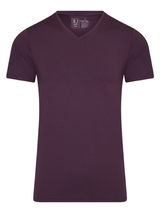 RJ Bodywear Hommes Pure Color  aubergine shirt