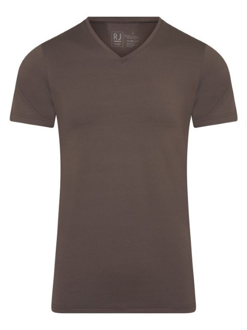 RJ Bodywear Hommes Pure Color  marron shirt