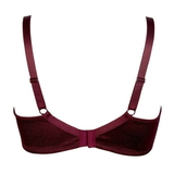 Elbrina Valerie bordeaux soutien-gorge sans armatures en dentelle
