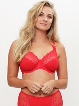 LingaDore Quotidien Full Coverage rouge soutien-gorge sans forme