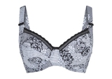 LingaDore Papagayo blanc/noir soutien-gorge sans forme
