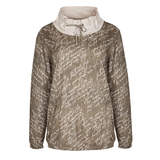 Cybéle Bench marron/print pullover en maille