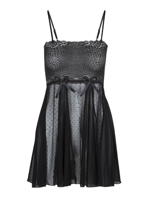 LingaDore Night Nine Iron gris foncé chemise de nuit