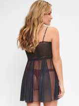 LingaDore Nuit Nine Iron gris foncé chemise de nuit