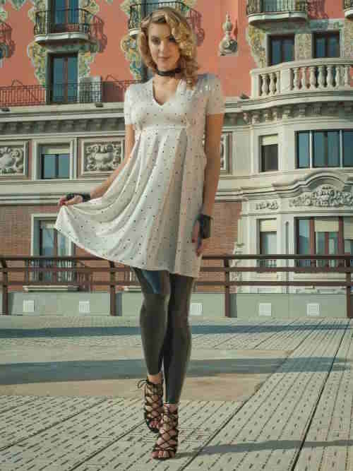Peter Domenie Kaotic 275-C crème robe
