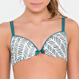 Seins et culottes bouffantes Lara blanc/print soutien-gorge pour fille