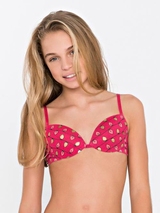 Seins et culottes bouffantes Benthe rose/print soutien-gorge pour fille