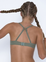 Seins et culottes bouffantes Britte vert/print soutien-gorge pour fille