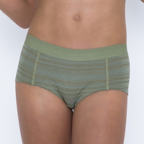 Seins et culottes bouffantes Britte vert/print shortie