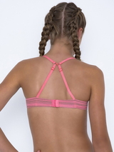 Seins et culottes bouffantes Sammie rose/print soutien-gorge pour fille