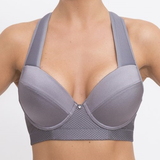 Q-Linn Amsterdam gris soutien-gorge de sport