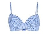 Plage de LingaDore Shade Of Blue blanc/bleu haut de bikini préformé