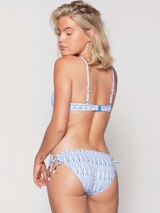 Plage de LingaDore Shade Of Blue blanc/bleu haut de bikini préformé