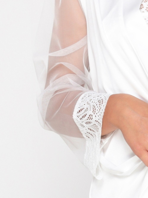 LingaDore Night Snow White blanc kimono
