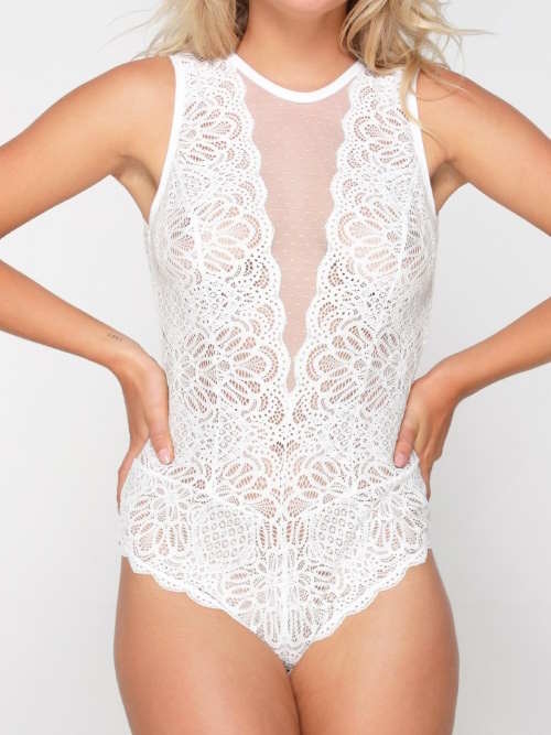 LingaDore Snow White blanc corselet