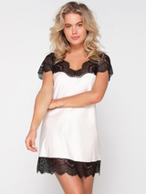LingaDore Night Powder/Black poudre/noir chemise de nuit