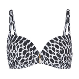 Plage de LingaDore Black & White noir/blanc haut de bikini préformé