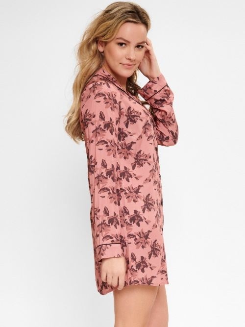 LingaDore Night Flower Fudge antique rose chemise de nuit