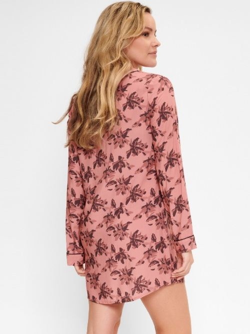 LingaDore Night Flower Fudge antique rose chemise de nuit