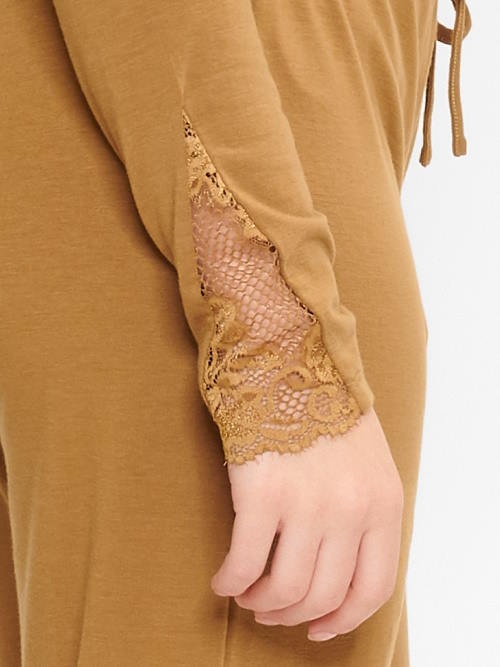 LingaDore Night Butternut Incense jaune ocre chemise de nuit