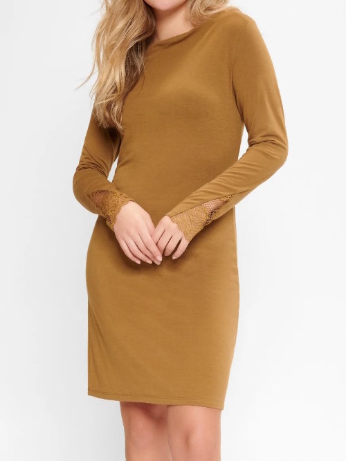 LingaDore Night Butternut Incense jaune ocre chemise de nuit