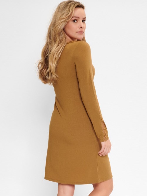 LingaDore Night Butternut Incense jaune ocre chemise de nuit