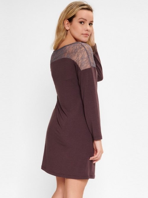 LingaDore Night Butternut Incense marron chemise de nuit