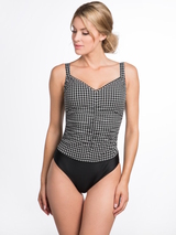 Bomain Check All Over noir/blanc maillot de bain