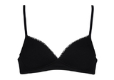 Mon Basic par After Eden Comfy blanc/noir soutien-gorge sans armatures en dentelle
