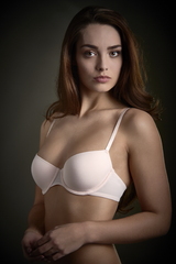My Basic par After Eden Glossy noir/rose soutien-gorge rembourré