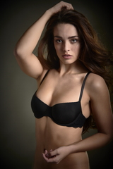 My Basic par After Eden Glossy noir/rose soutien-gorge rembourré