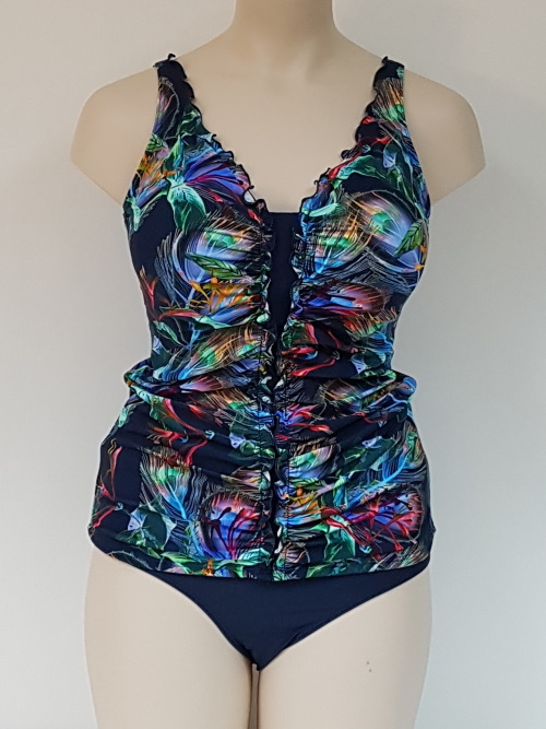 Bomain San Blas bleu marine/print tankini set