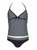Nickey Nobel Brigitte noir/blanc tankini set