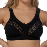 Elbrina Liv noir soutien-gorge sans armatures en dentelle