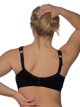 Elbrina Liv noir soutien-gorge sans armatures en dentelle