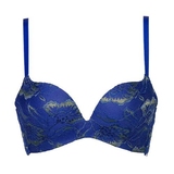 After Eden Anna bleu/lime soutien-gorge sans armatures en dentelle