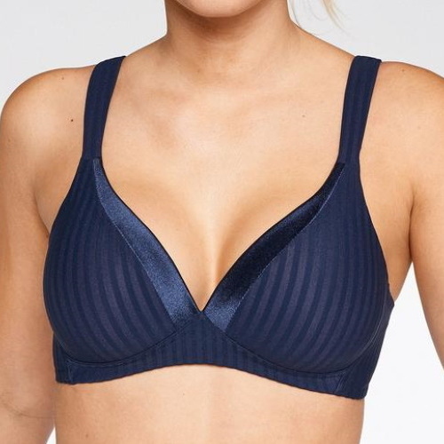 Naturana Everyday bleu marine soutien-gorge sans armatures en dentelle