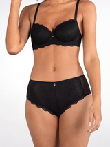 Naturana Light Lace noir slip