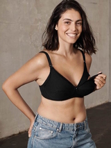 Naturana Solution noir soutien-gorge d'allaitement